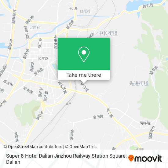 Super 8 Hotel Dalian Jinzhou Railway Station Square map