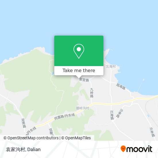 袁家沟村 map