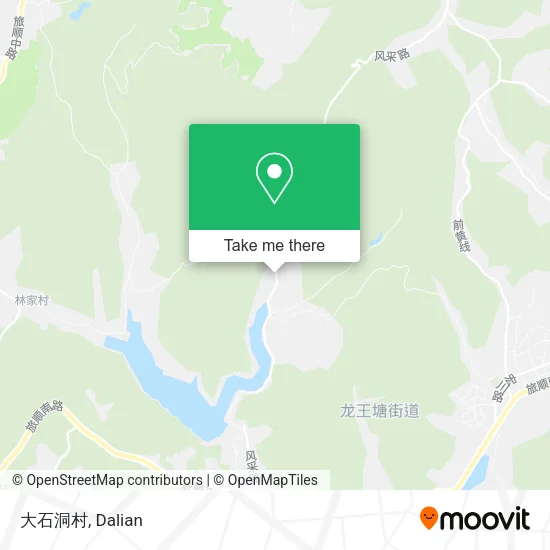 大石洞村 map