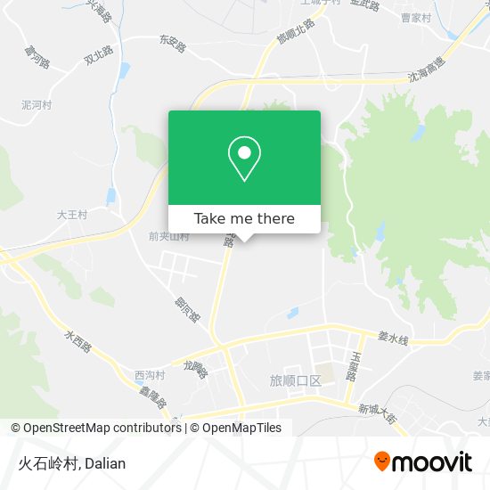 火石岭村 map