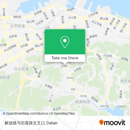 解放路与石葵路交叉口 map