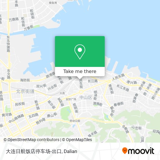 大连日航饭店停车场-出口 map