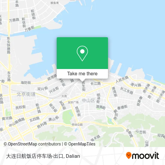 大连日航饭店停车场-出口 map