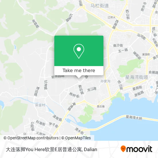 大连落脚You Here软景E居普通公寓 map