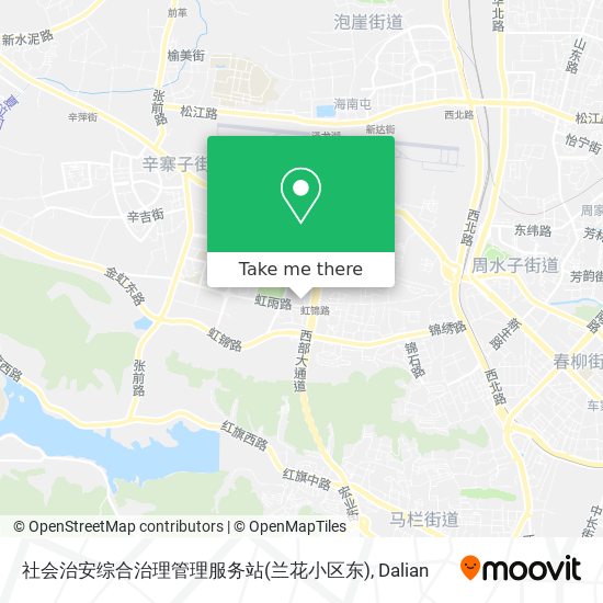 社会治安综合治理管理服务站(兰花小区东) map