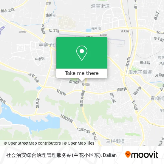 社会治安综合治理管理服务站(兰花小区东) map