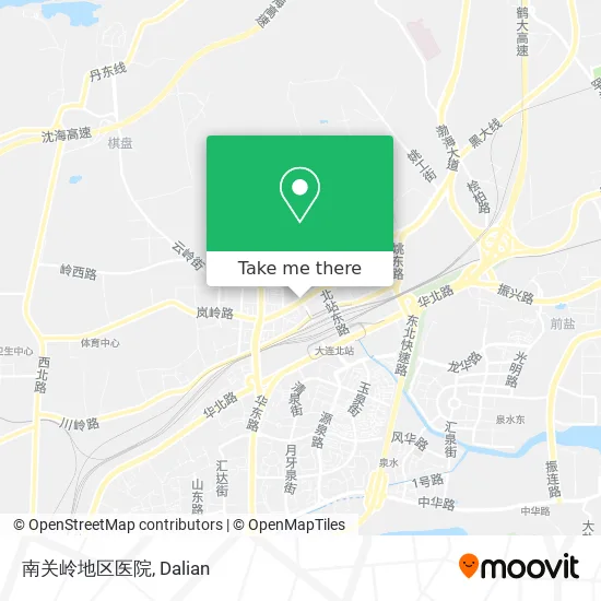 南关岭地区医院 map