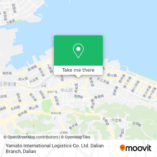 Yamato International Logistics Co. Ltd. Dalian Branch map