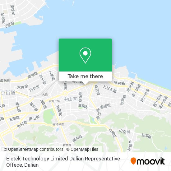 Eletek Technology Limited Dalian Representative Offece map