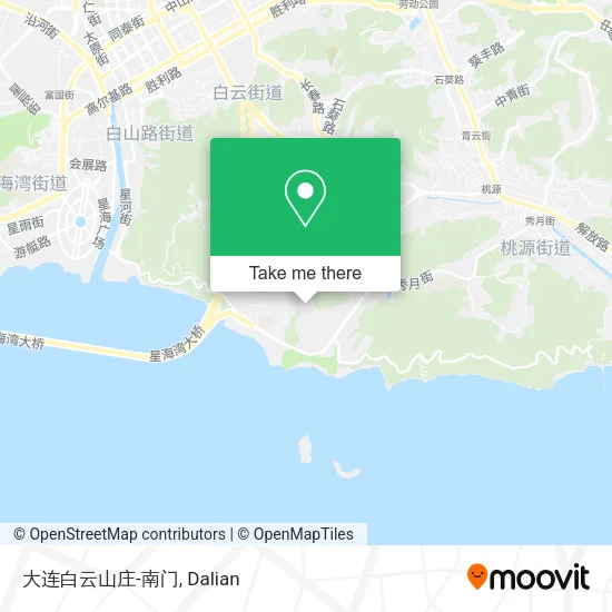 大连白云山庄-南门 map