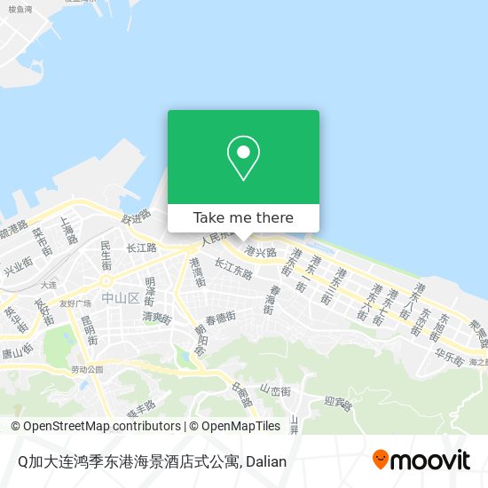 Q加大连鸿季东港海景酒店式公寓 map