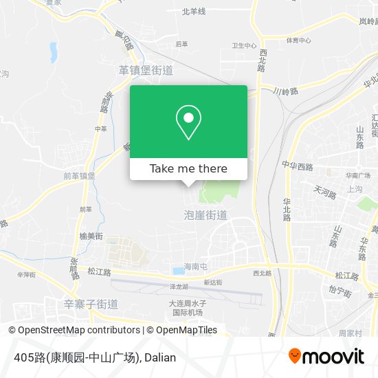 405路(康顺园-中山广场) map