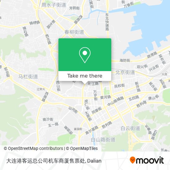 大连港客运总公司机车商厦售票处 map
