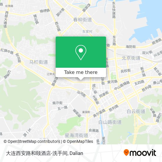 大连西安路和颐酒店-洗手间 map