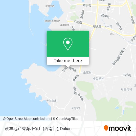 政丰地产香海小镇店(西南门) map