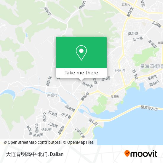 大连育明高中-北门 map