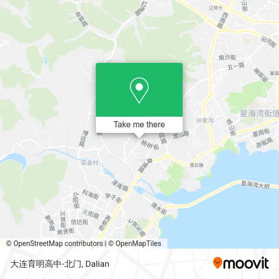 大连育明高中-北门 map