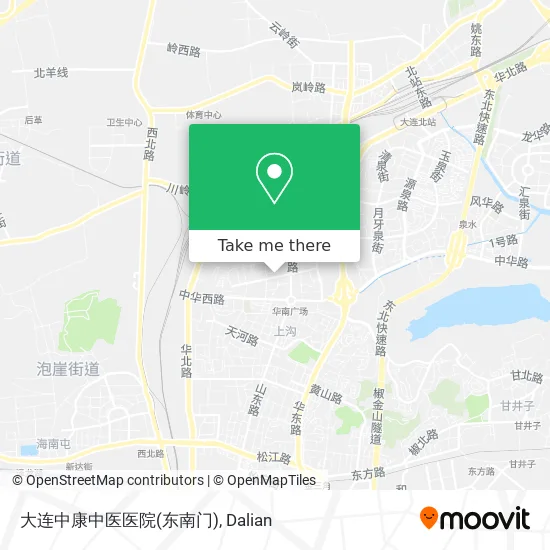 大连中康中医医院(东南门) map