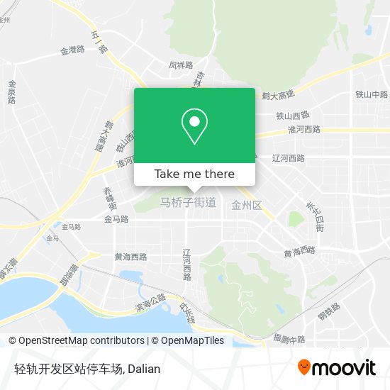 轻轨开发区站停车场 map
