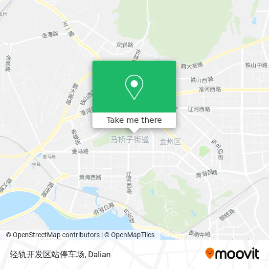 轻轨开发区站停车场 map