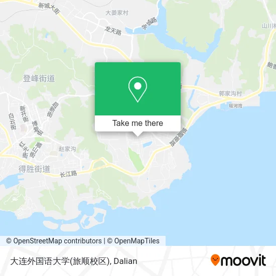 大连外国语大学(旅顺校区) map