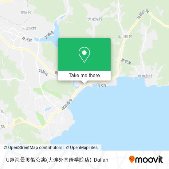 U趣海景度假公寓(大连外国语学院店) map