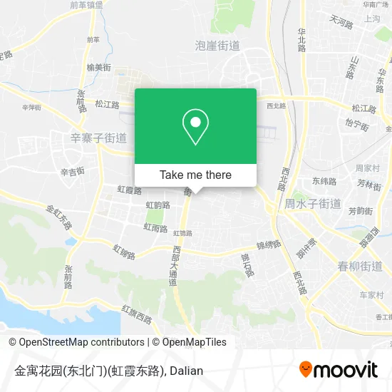 金寓花园(东北门)(虹霞东路) map