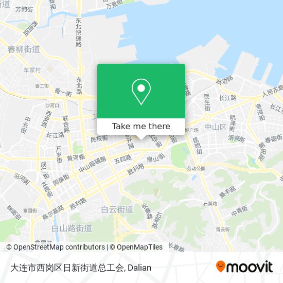 大连市西岗区日新街道总工会 map