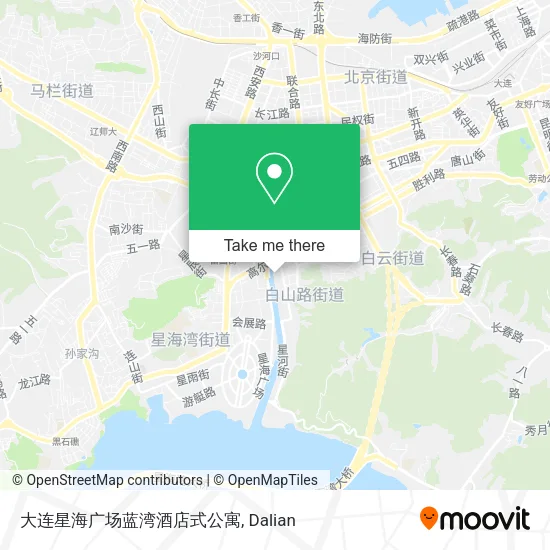 大连星海广场蓝湾酒店式公寓 map