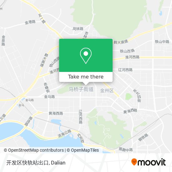 开发区快轨站出口 map