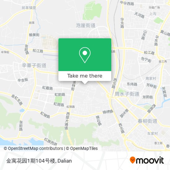 金寓花园1期104号楼 map