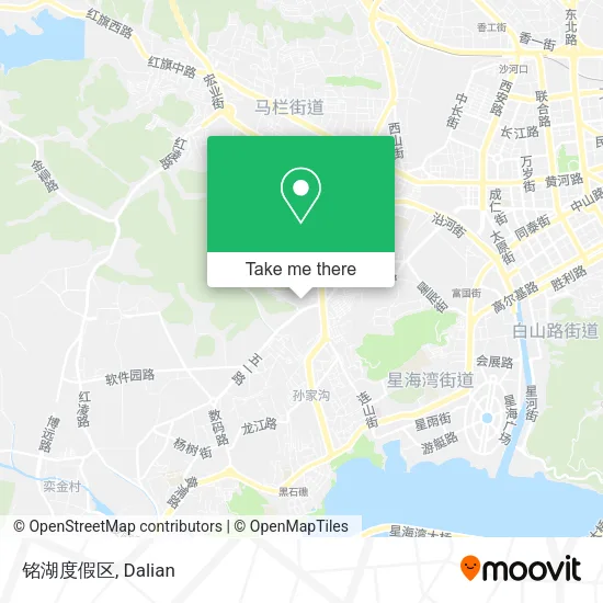 铭湖度假区 map