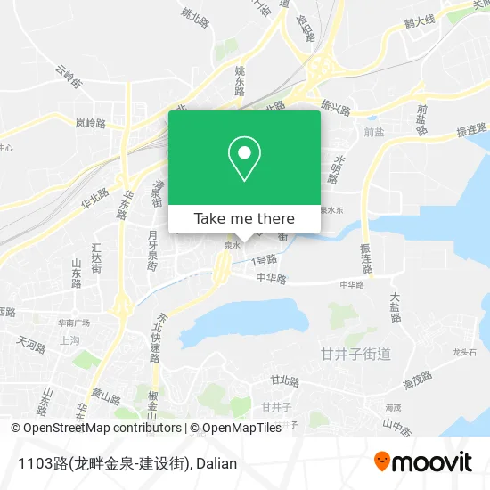 1103路(龙畔金泉-建设街) map