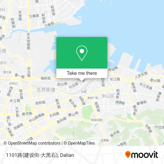 1101路(建设街-大黑石) map