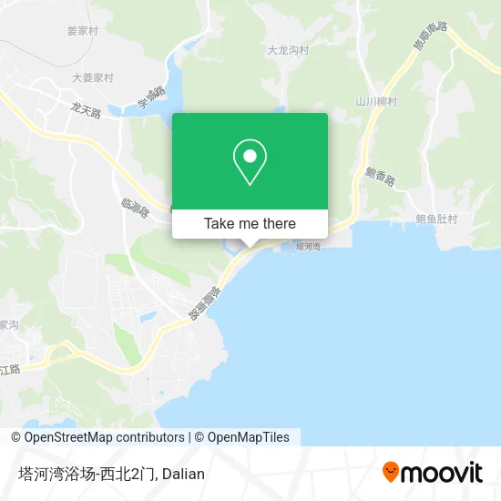 塔河湾浴场-西北2门 map