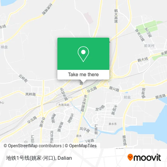 地铁1号线(姚家-河口) map