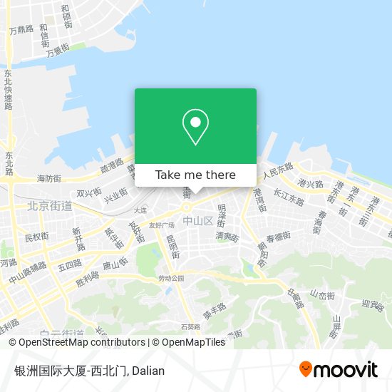银洲国际大厦-西北门 map