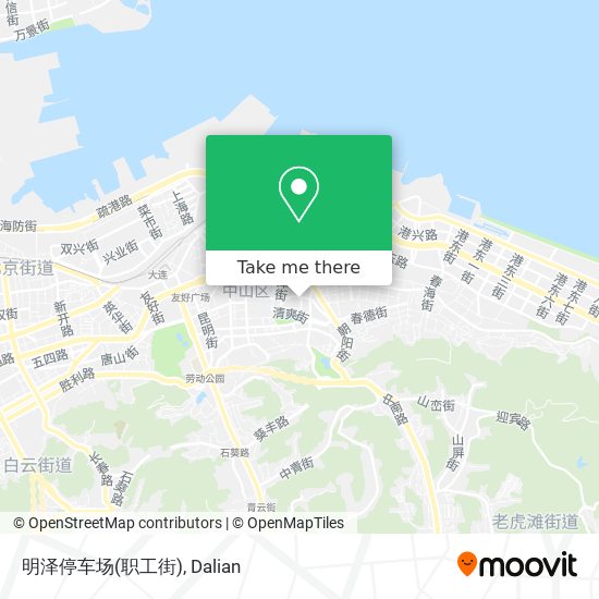 明泽停车场(职工街) map