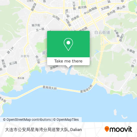 大连市公安局星海湾分局巡警大队 map