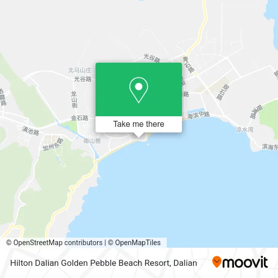 Hilton Dalian Golden Pebble Beach Resort map