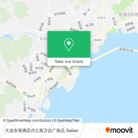 大连东海酒店式公寓万达广场店 map