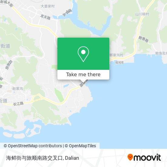 海鲜街与旅顺南路交叉口 map