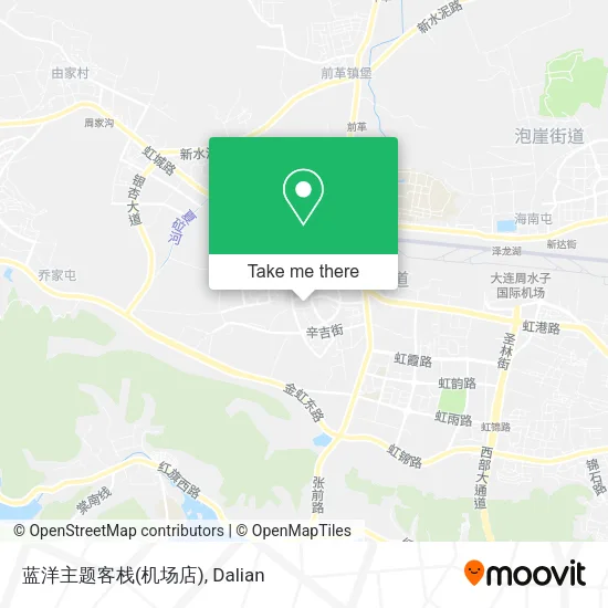 蓝洋主题客栈(机场店) map