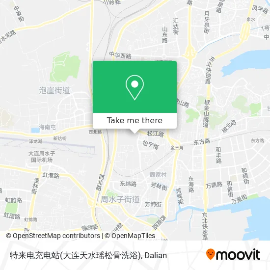 特来电充电站(大连天水瑶松骨洗浴) map