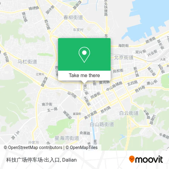 科技广场停车场-出入口 map