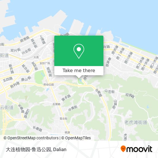 大连植物园-鲁迅公园 map
