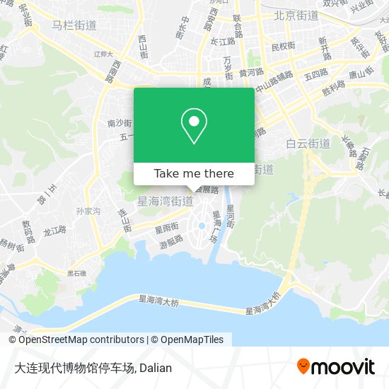 大连现代博物馆停车场 map