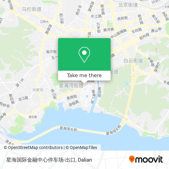 星海国际金融中心停车场-出口 map