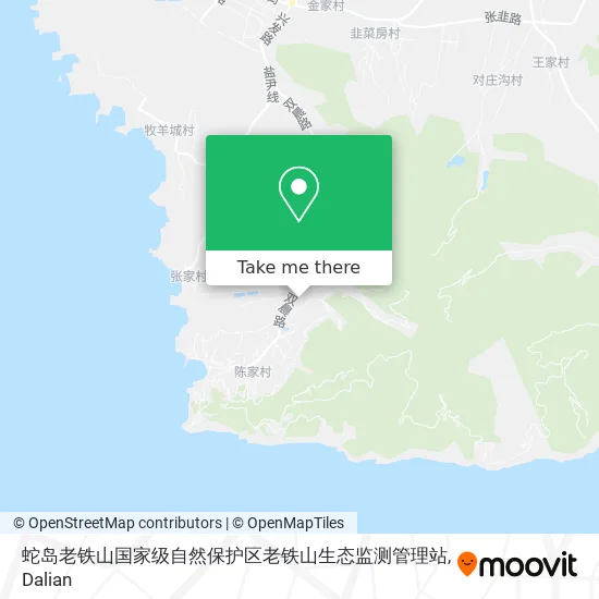 蛇岛老铁山国家级自然保护区老铁山生态监测管理站 map