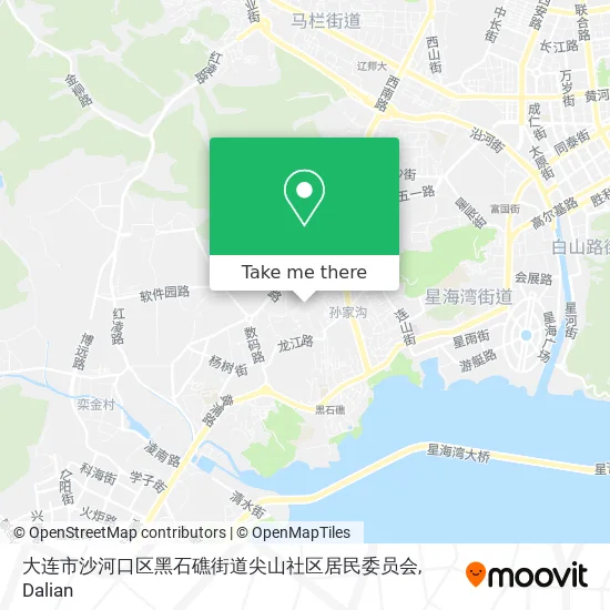 大连市沙河口区黑石礁街道尖山社区居民委员会 map